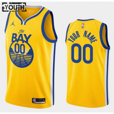 Kinder NBA Golden State Warriors Trikot Benutzerdefinierte Jordan Brand 2020-2021 Statement Edition Swingman
